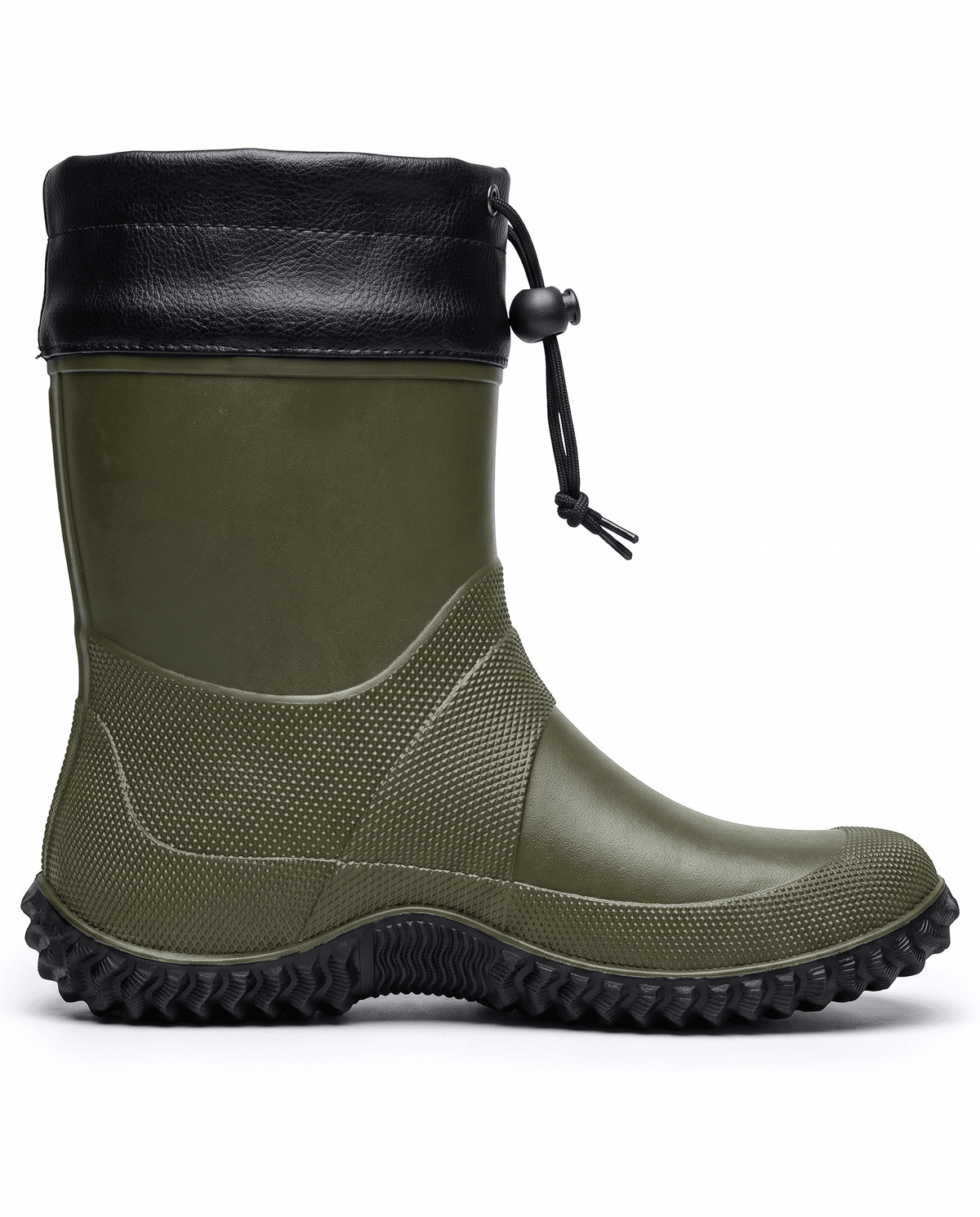 Rubber Work Boots – Drawstring Collar, Deep Lug Sole & Short Shaft | Desmond