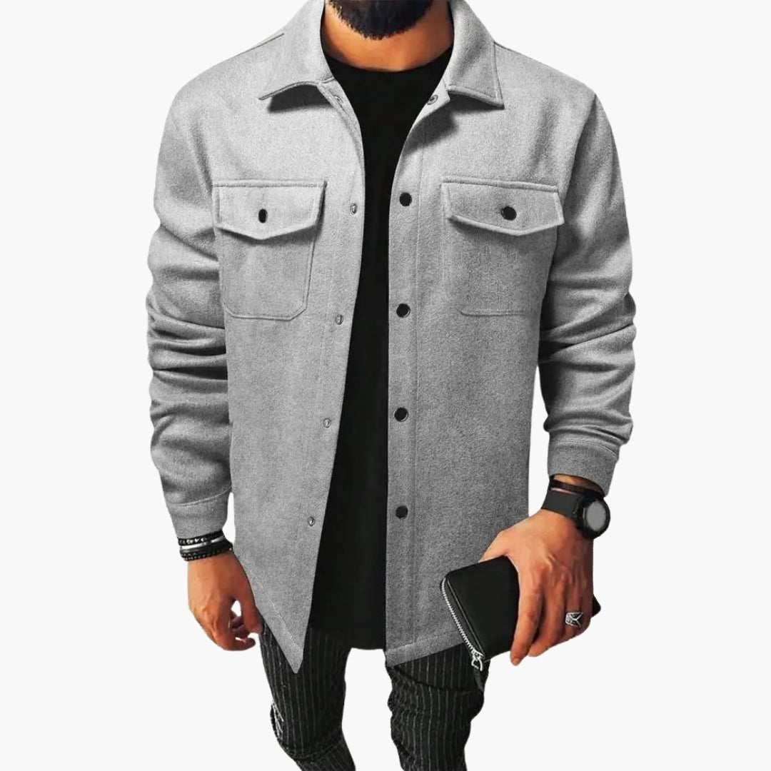 Henry | Men's Oversized Lightweight Jacket Chest Pockets Fall