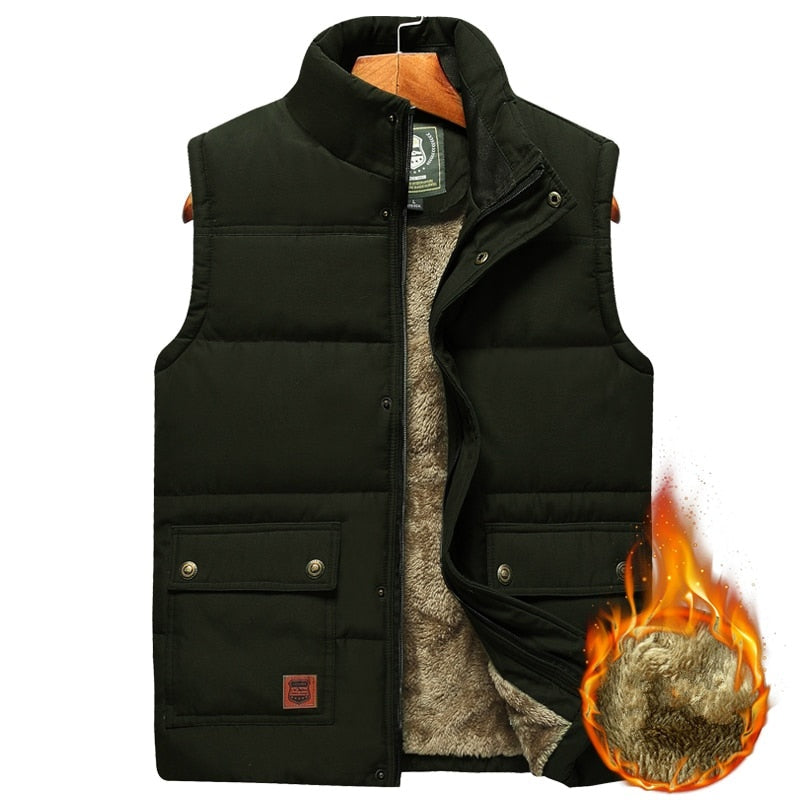 Landon | Men's Thermal Puffer Vest Lined High Collar
