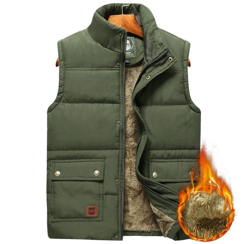 Landon | Men's Thermal Puffer Vest Lined High Collar