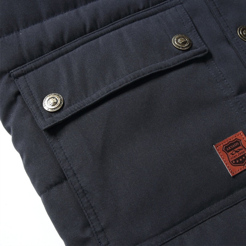 Landon | Men's Thermal Puffer Vest Lined High Collar