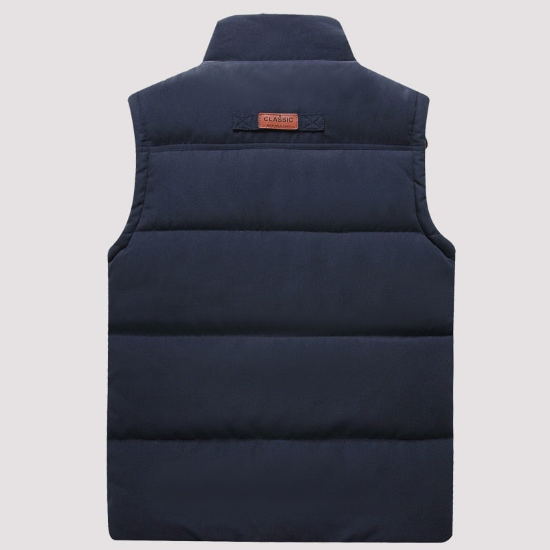 Landon | Men's Thermal Puffer Vest Lined High Collar