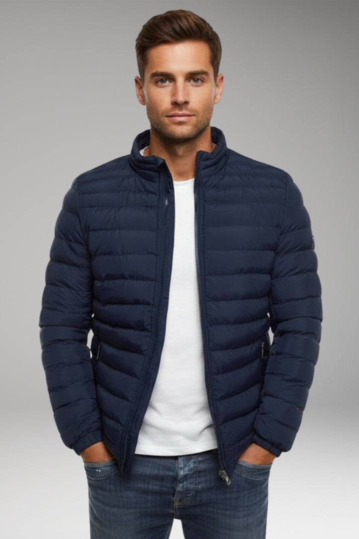 Victor | Men's Lightweight Quilted Puffer Jacket Stand Collar Zip Up