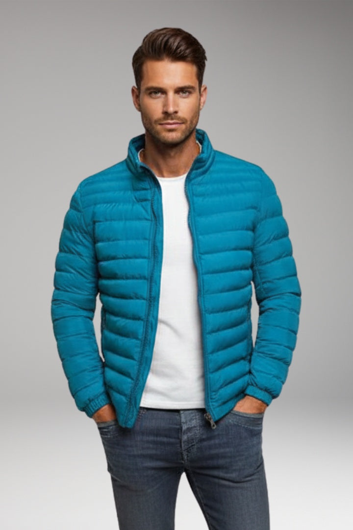 Victor | Men's Lightweight Quilted Puffer Jacket Stand Collar Zip Up