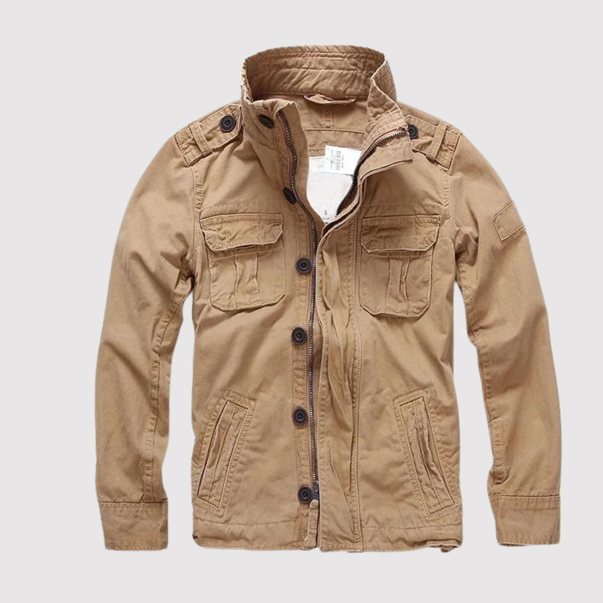 Raymond | Men's Cotton Military Jacket Cargo Pockets Field Coat