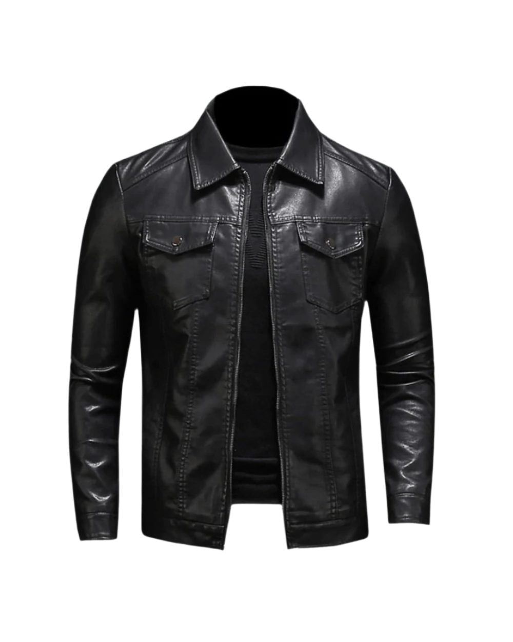 Rupert | Men's Leather Jacket with Welt Pockets