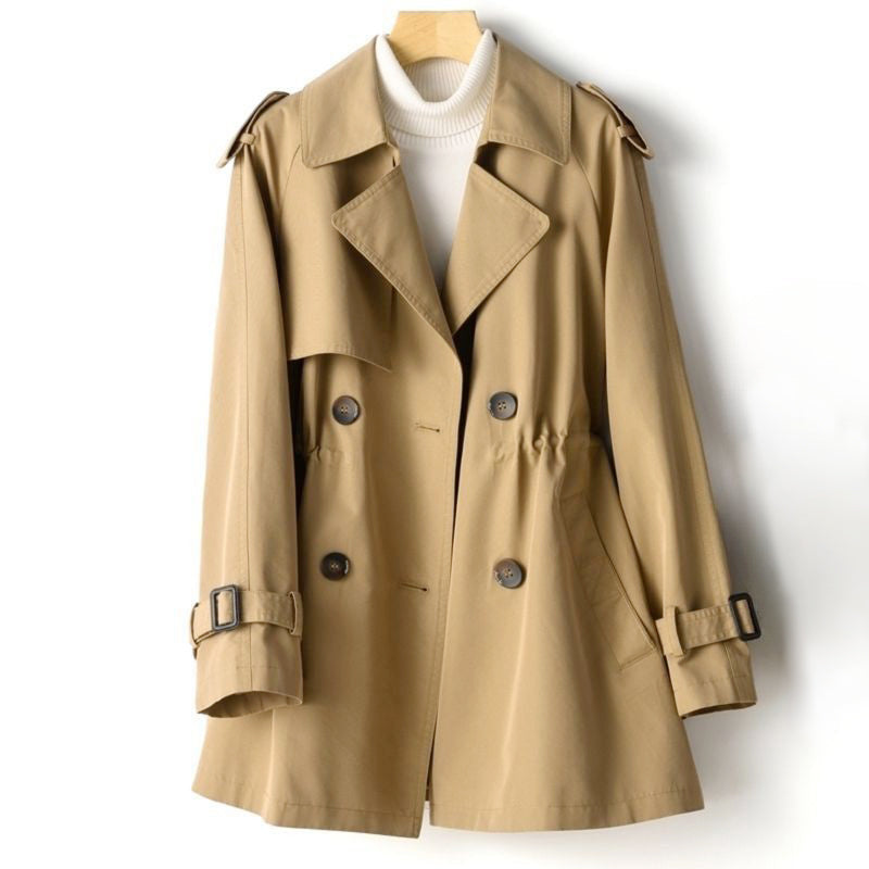 Ruth - Women's Double-Breasted Trench Coat