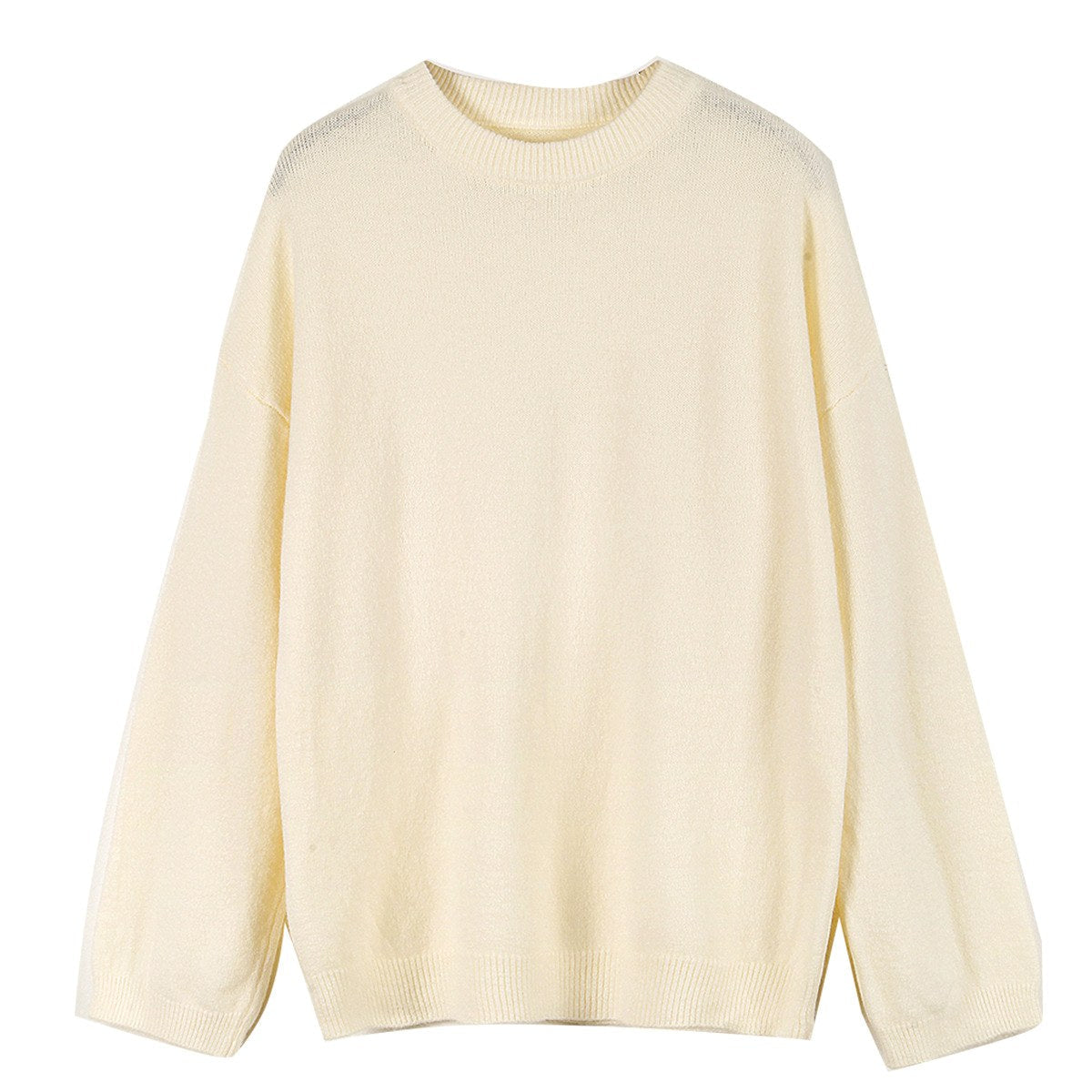 Sage - Women's Crew Neck Knit Sweater