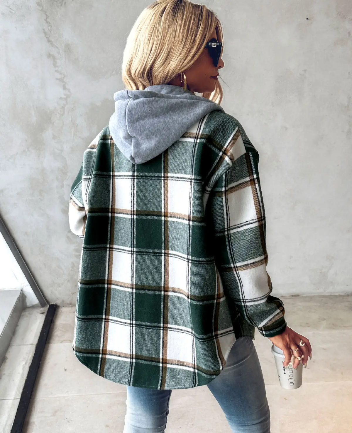 Veronique | Checkered Lined Cardigan