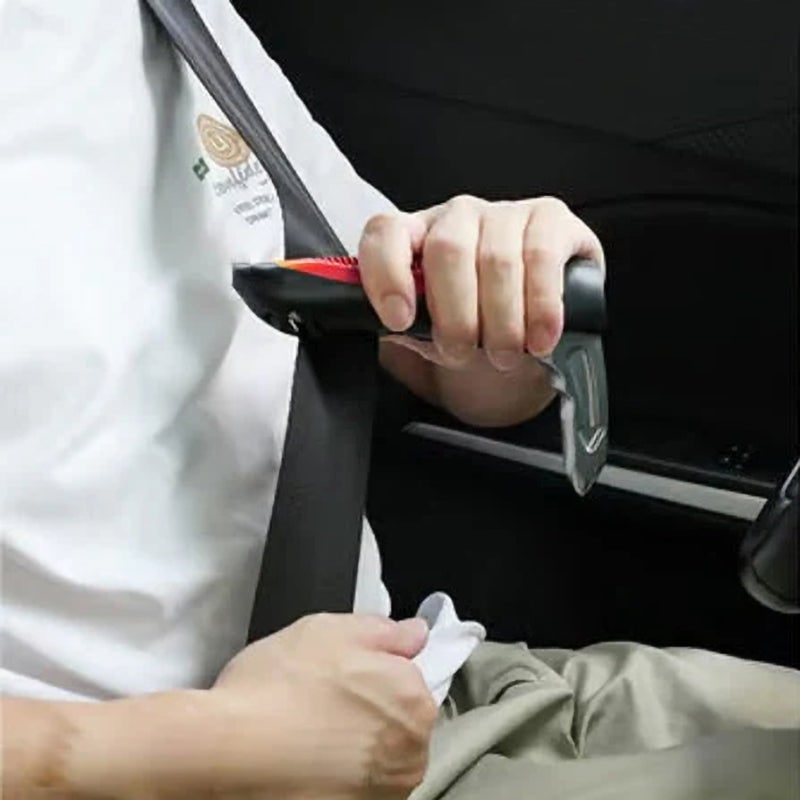 Seniors Car Assist Handle with Window Breaker and Seatbelt Cutter