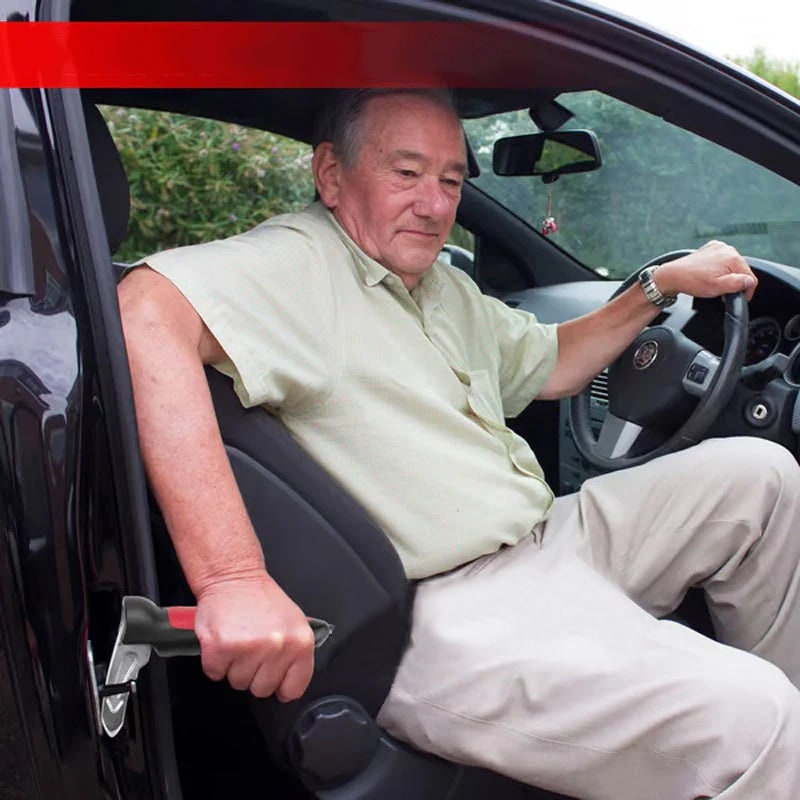 Seniors Car Assist Handle with Window Breaker and Seatbelt Cutter