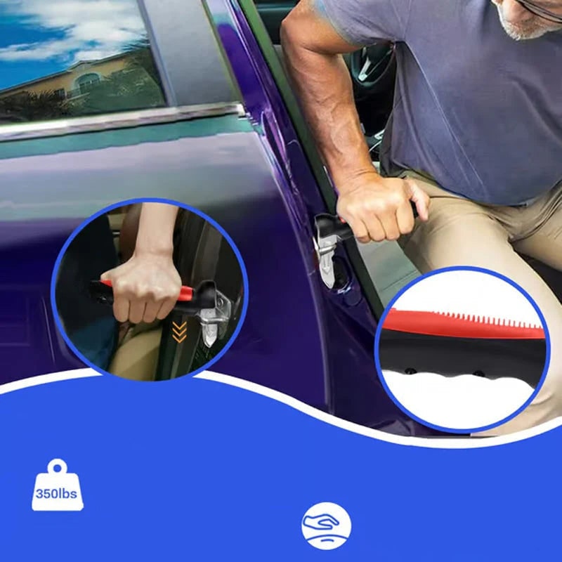 Seniors Car Assist Handle with Window Breaker and Seatbelt Cutter