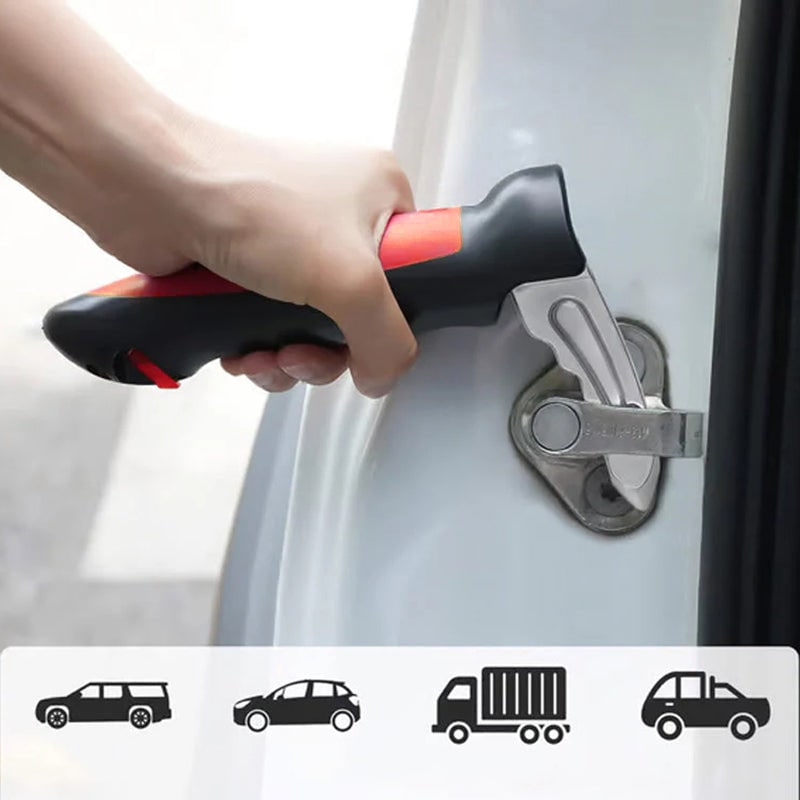 Seniors Car Assist Handle with Window Breaker and Seatbelt Cutter