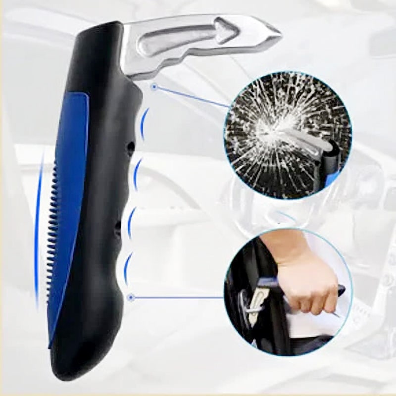 Seniors Car Assist Handle with Window Breaker and Seatbelt Cutter