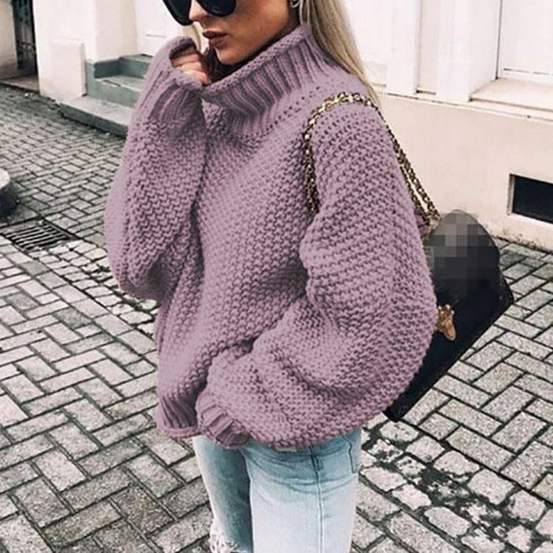 Cordelia | Oversized Chunky Knit Turtleneck Sweater