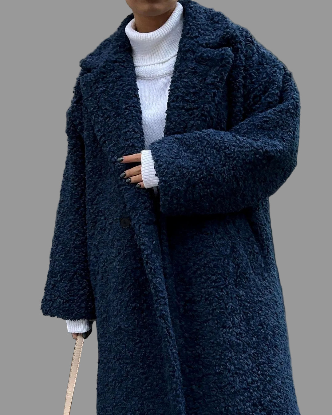 Sheena - Women's Long Teddy Fleece Coat