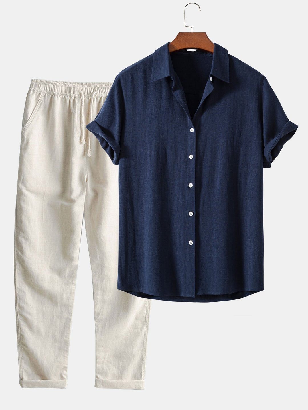 Short Sleeve Button-Down Shirt for Men