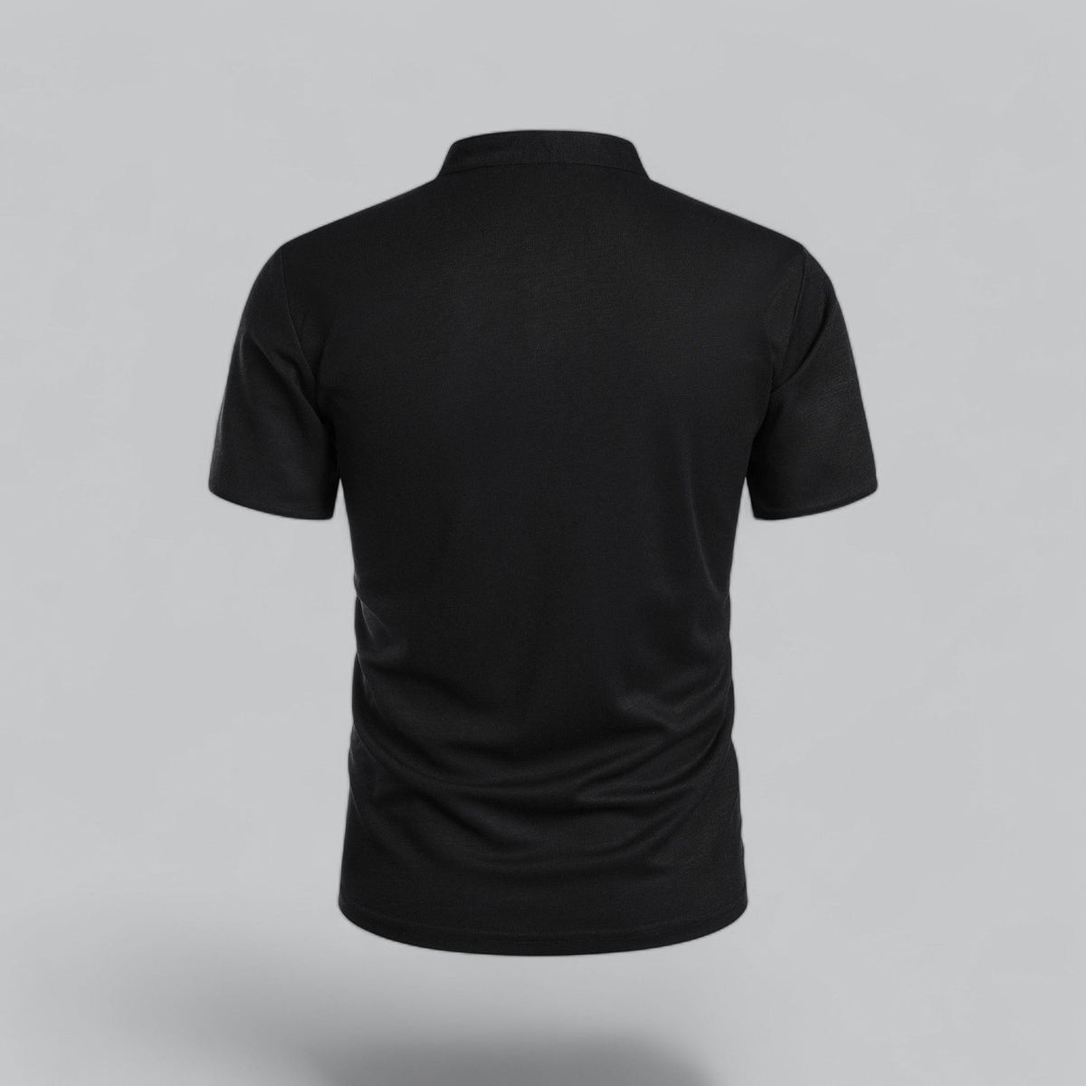 Short Sleeve Stand Collar Polo Shirt for Men