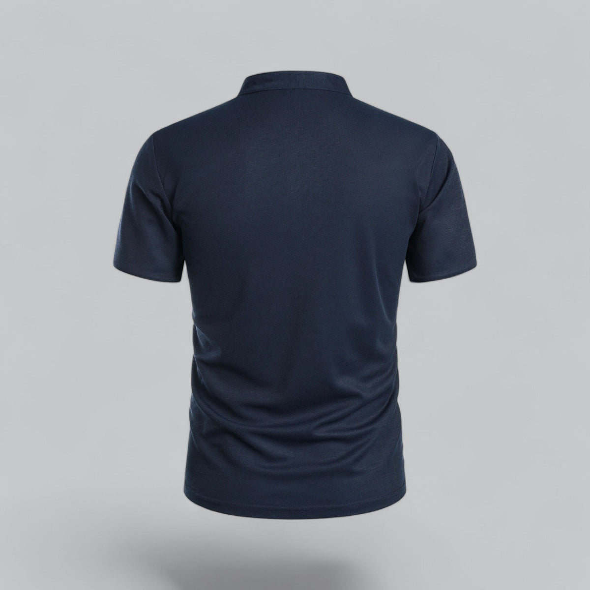 Short Sleeve Stand Collar Polo Shirt for Men