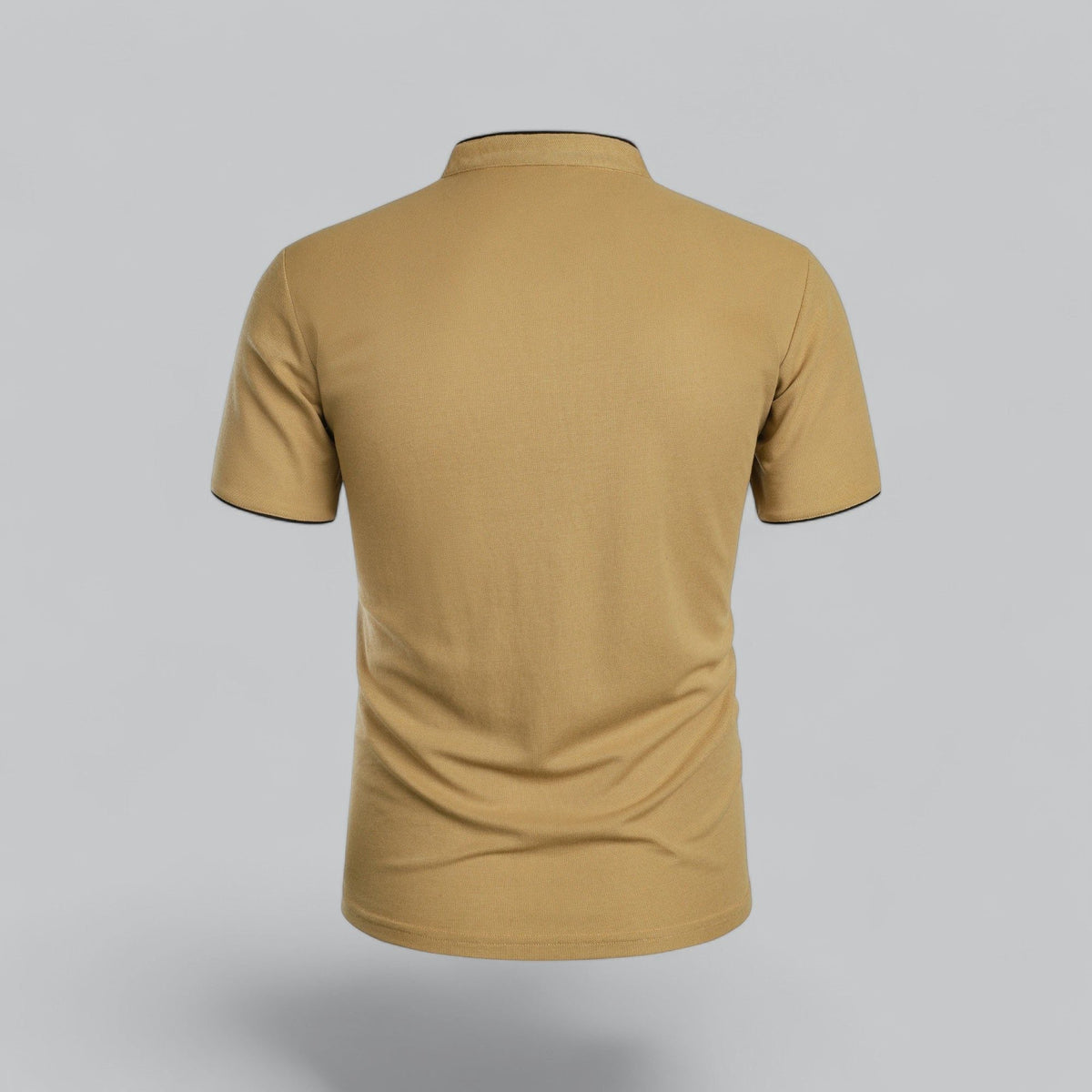 Short Sleeve Stand Collar Polo Shirt for Men