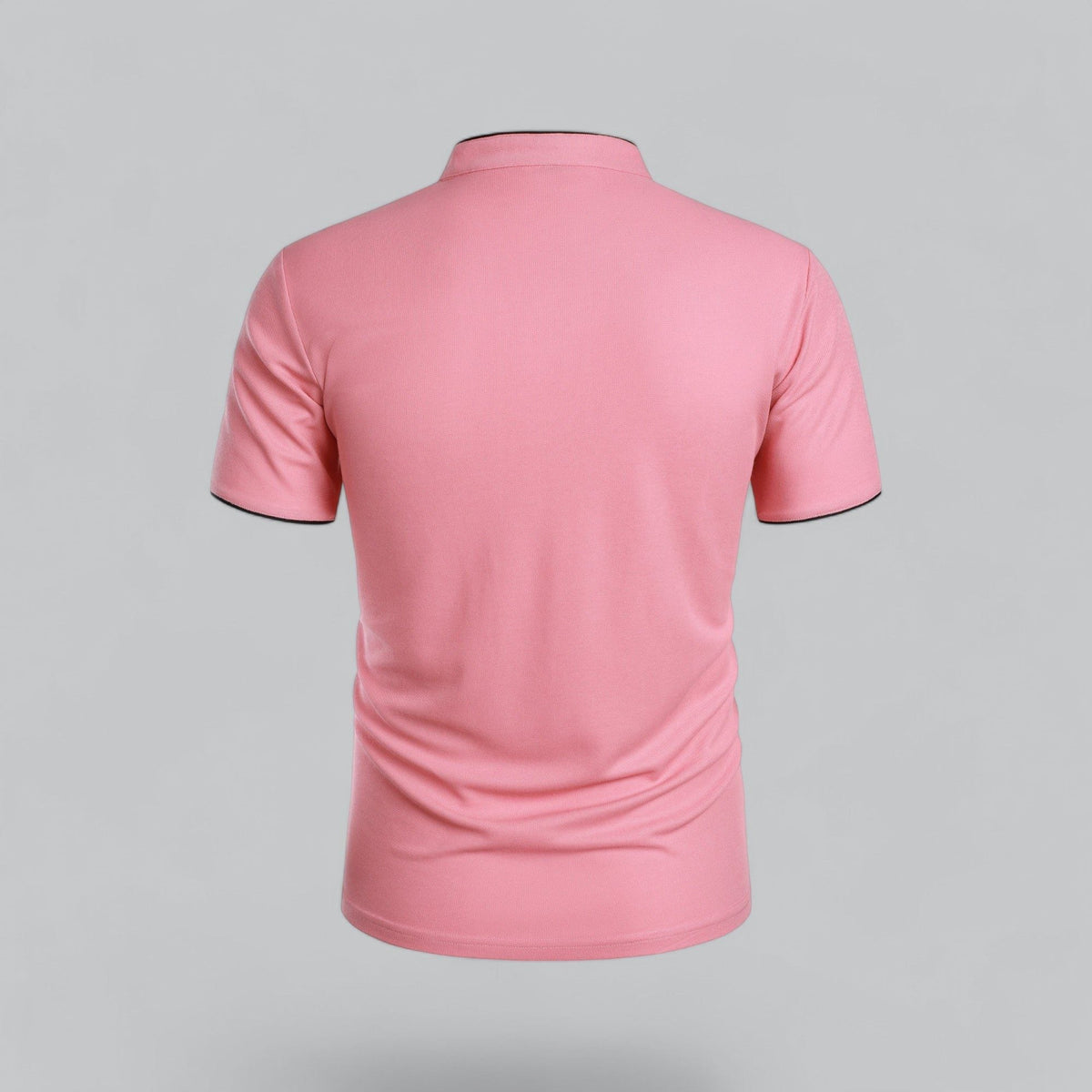 Short Sleeve Stand Collar Polo Shirt for Men