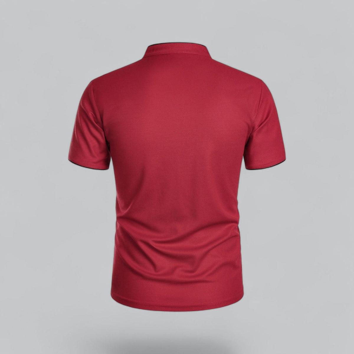 Short Sleeve Stand Collar Polo Shirt for Men