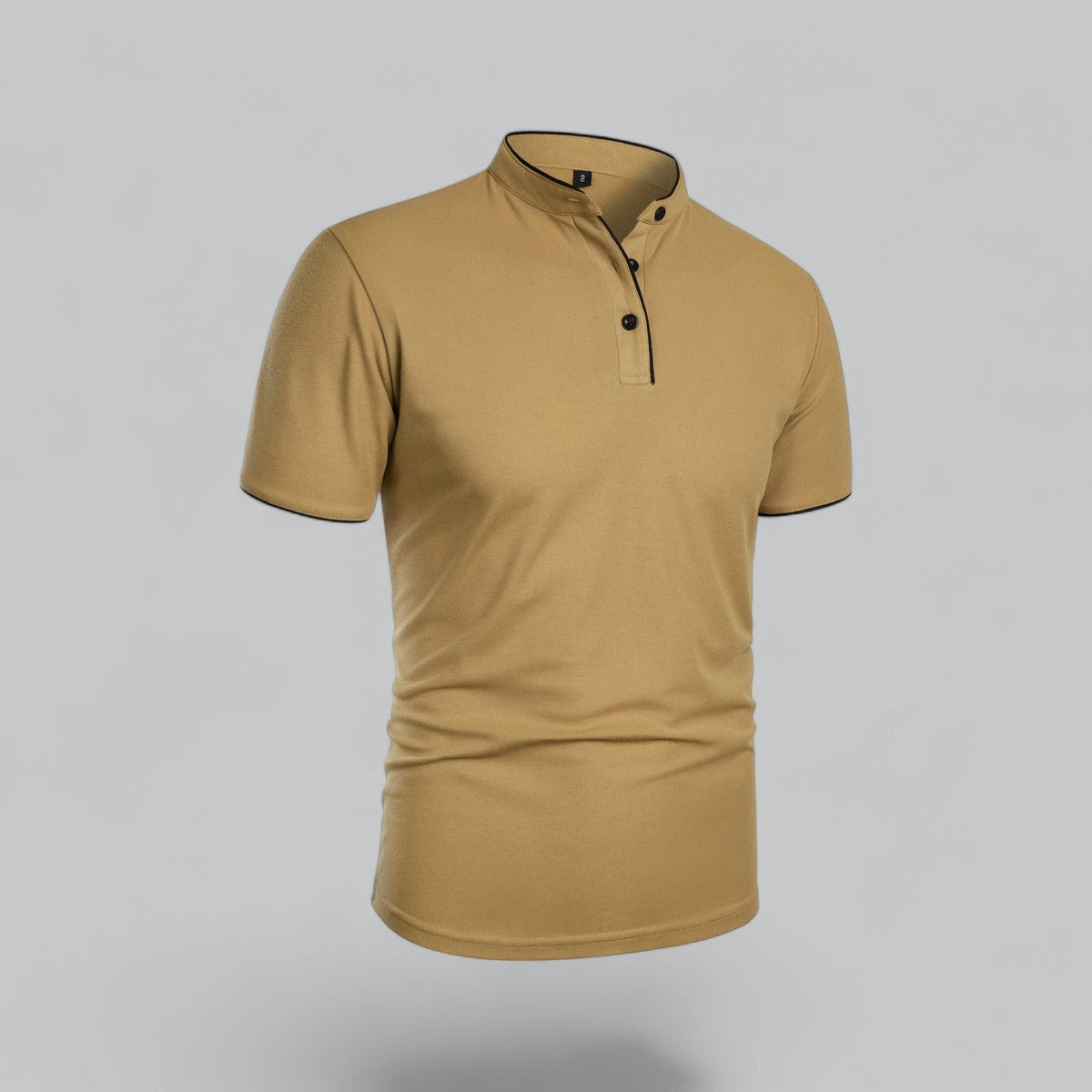 Short Sleeve Stand Collar Polo Shirt for Men