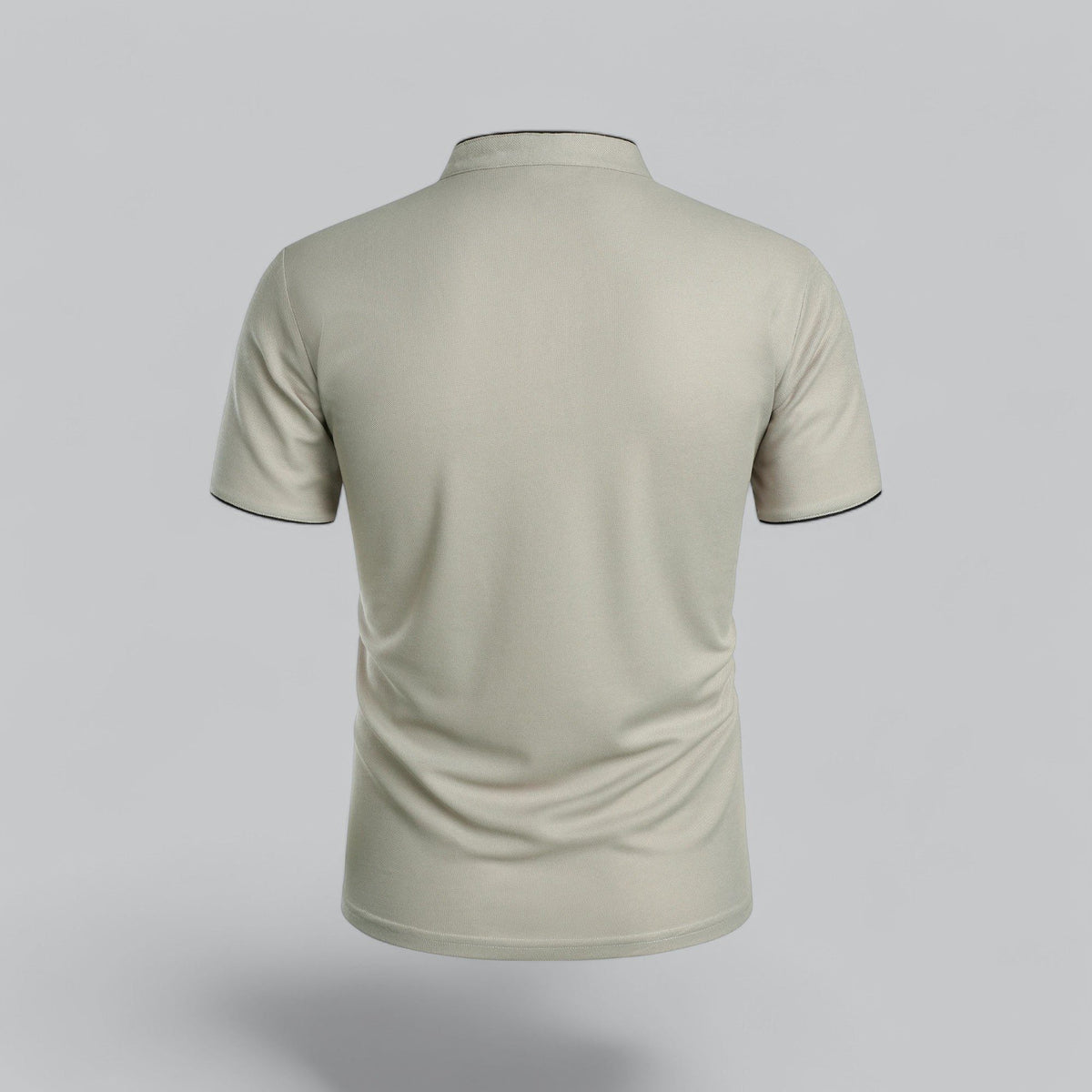 Short Sleeve Stand Collar Polo Shirt for Men