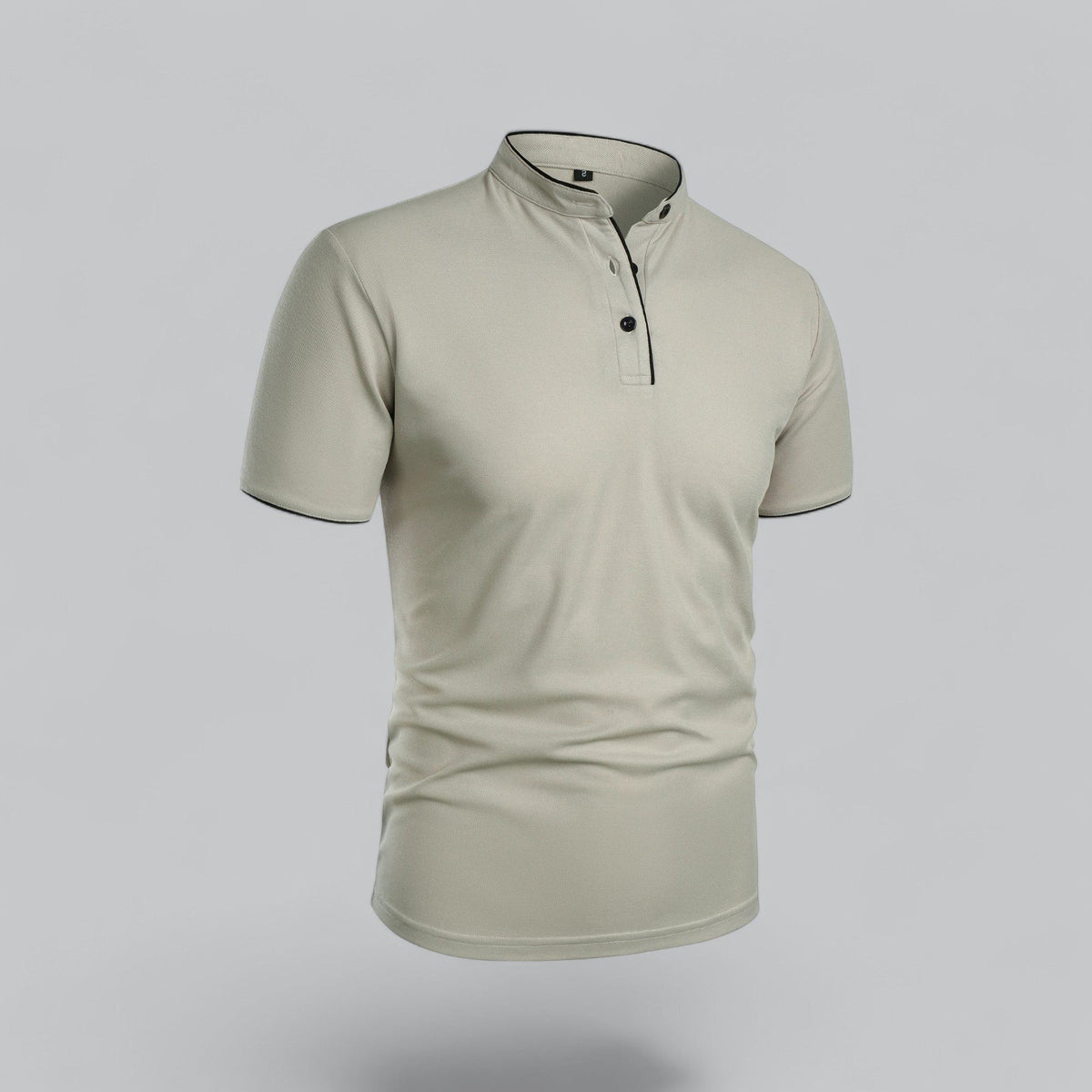 Short Sleeve Stand Collar Polo Shirt for Men