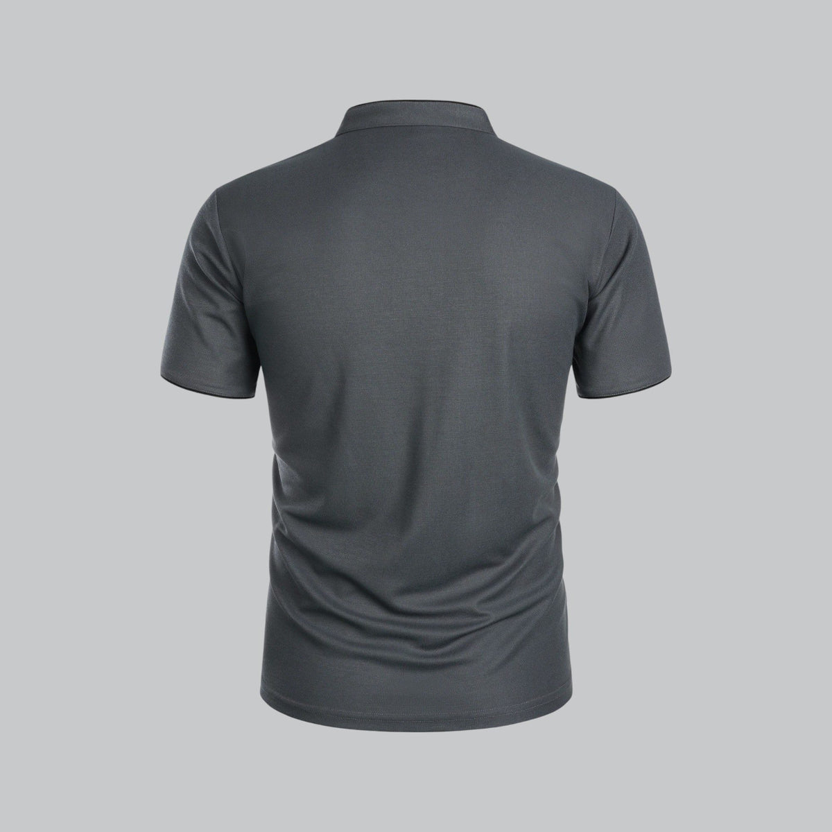 Short Sleeve Stand Collar Polo Shirt for Men