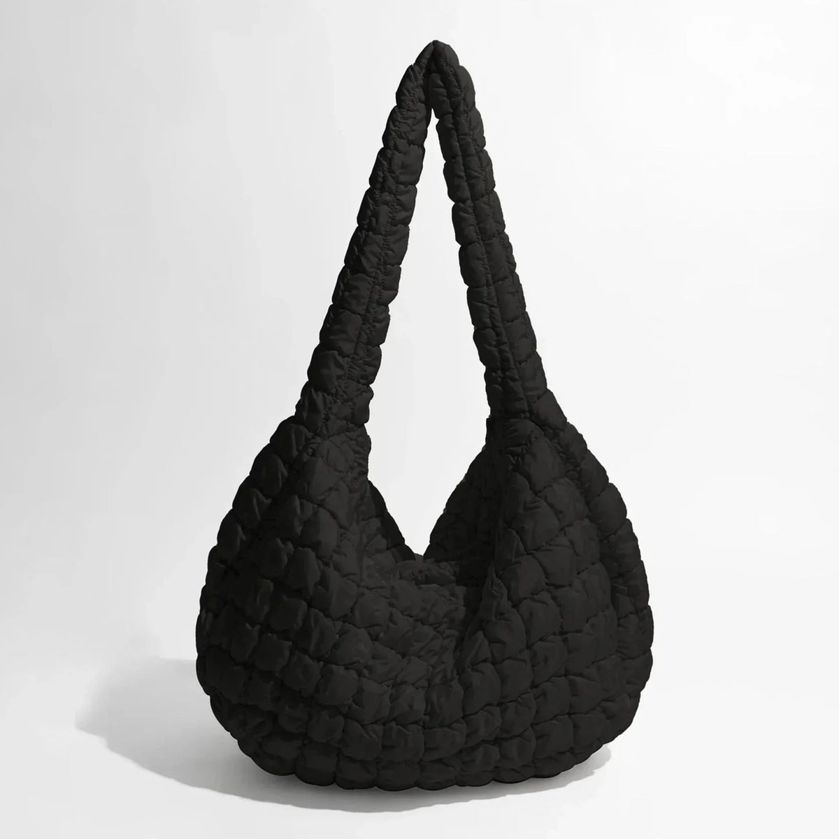Shoulder Bag | Quilted Oversized Nylon & Polyester | 48 x 35 x 18 cm