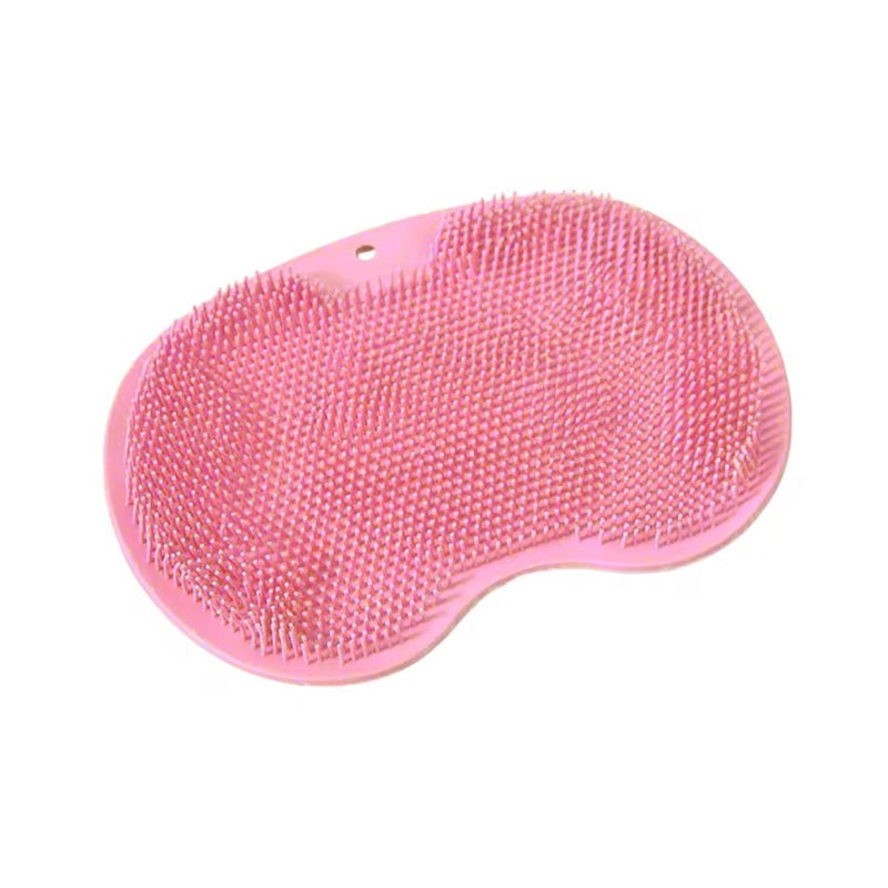 Shower Foot Scrubber Non Slip Mat with Silicone Bristles and Suction Cups