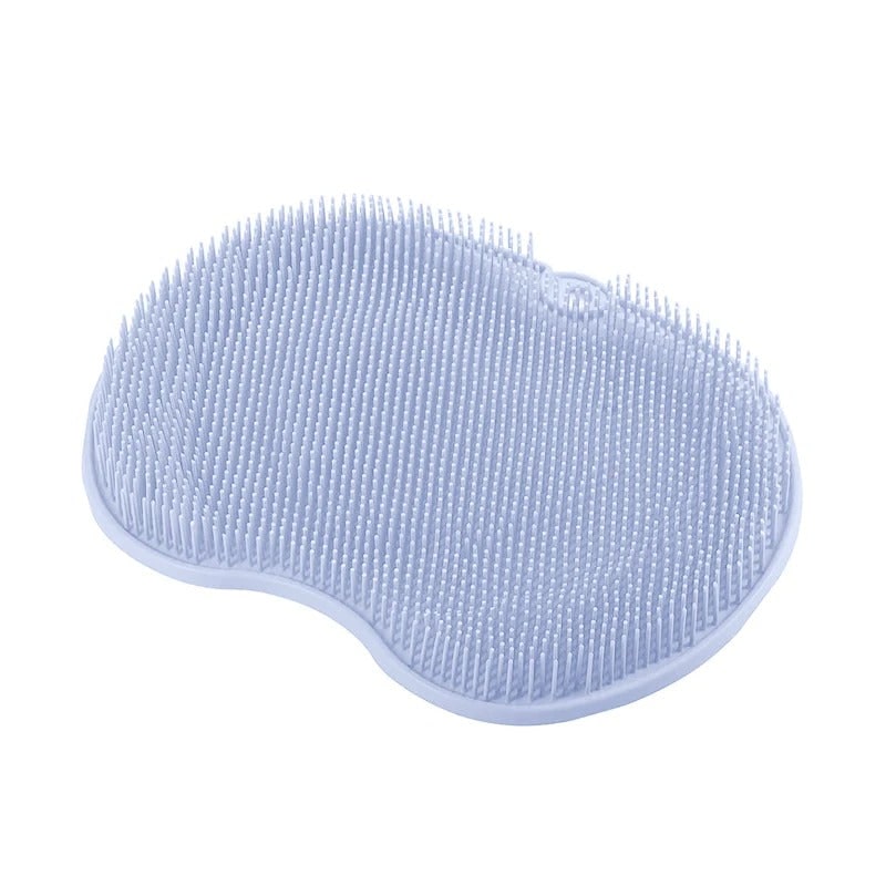Shower Foot Scrubber Non Slip Mat with Silicone Bristles and Suction Cups