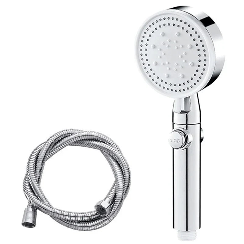 Shower Head | High-Pressure Air Injection & Self-Cleaning Silicone Nozzles