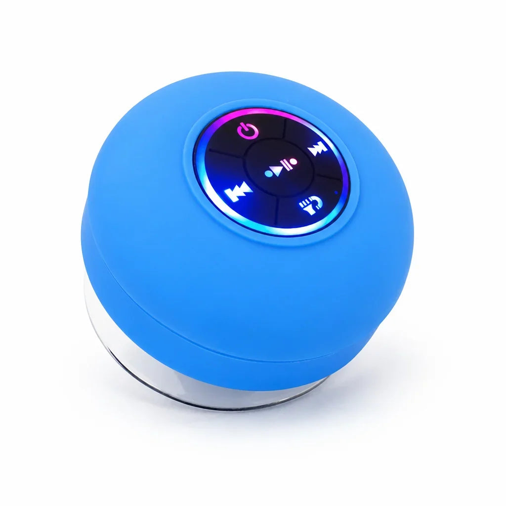 Shower Speaker | Waterproof Suction Cup Built-In Controls | Up to 8 Hours