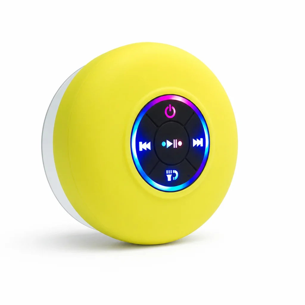 Shower Speaker | Waterproof Suction Cup Built-In Controls | Up to 8 Hours