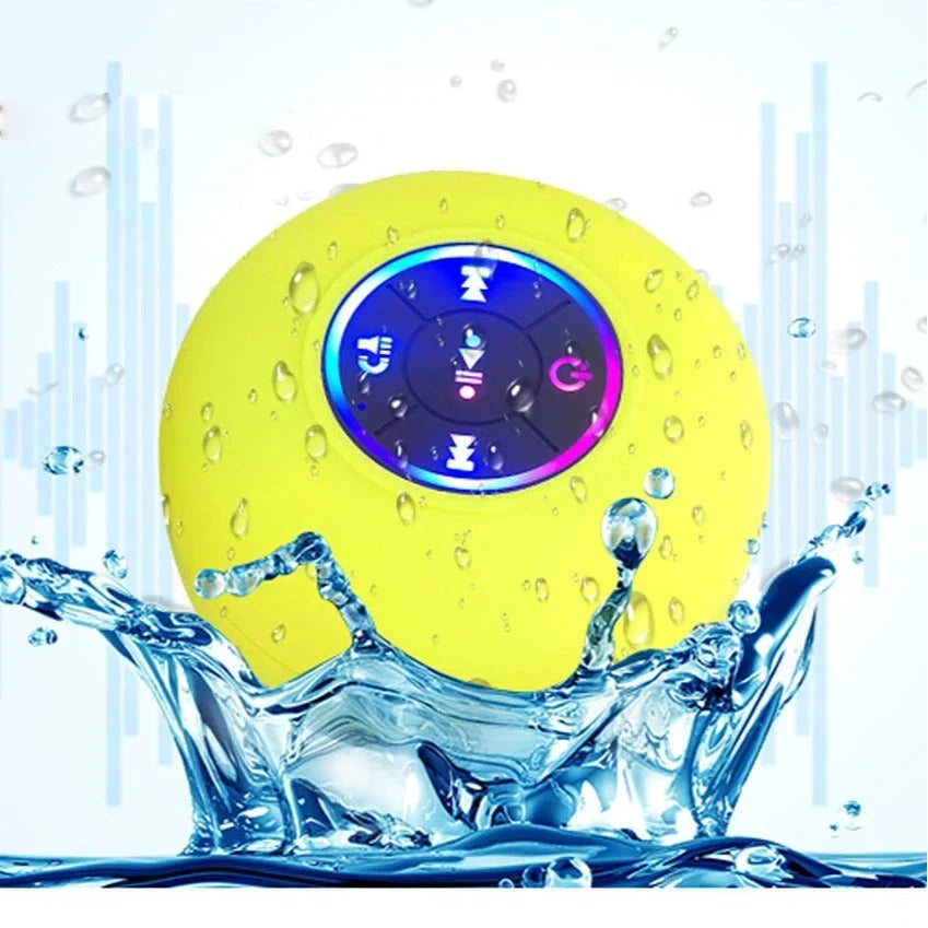 Shower Speaker | Waterproof Suction Cup Built-In Controls | Up to 8 Hours