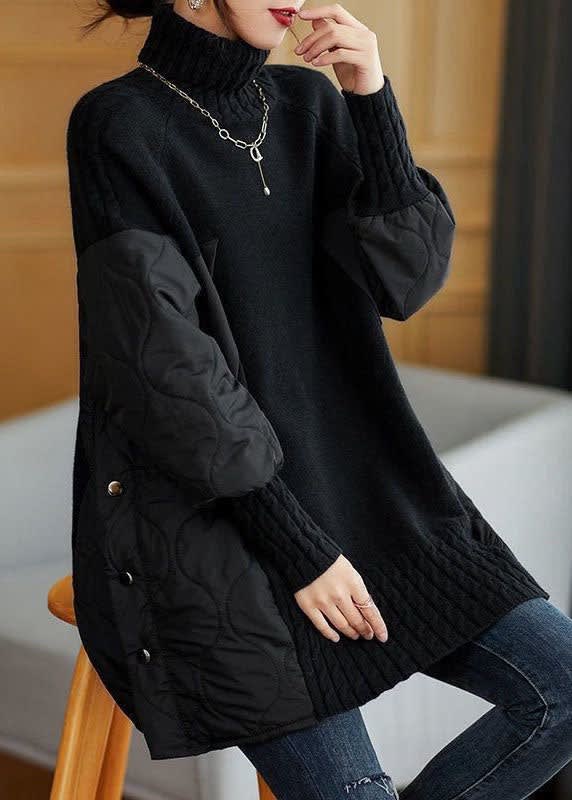 Odalys Women's Oversized Sweater | Quilted Patchwork