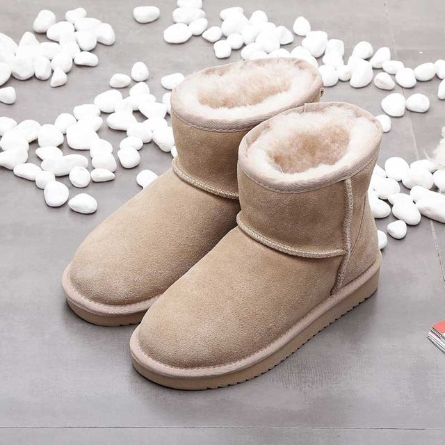 Women's Ankle Snow Boots Warm Lined for Winter