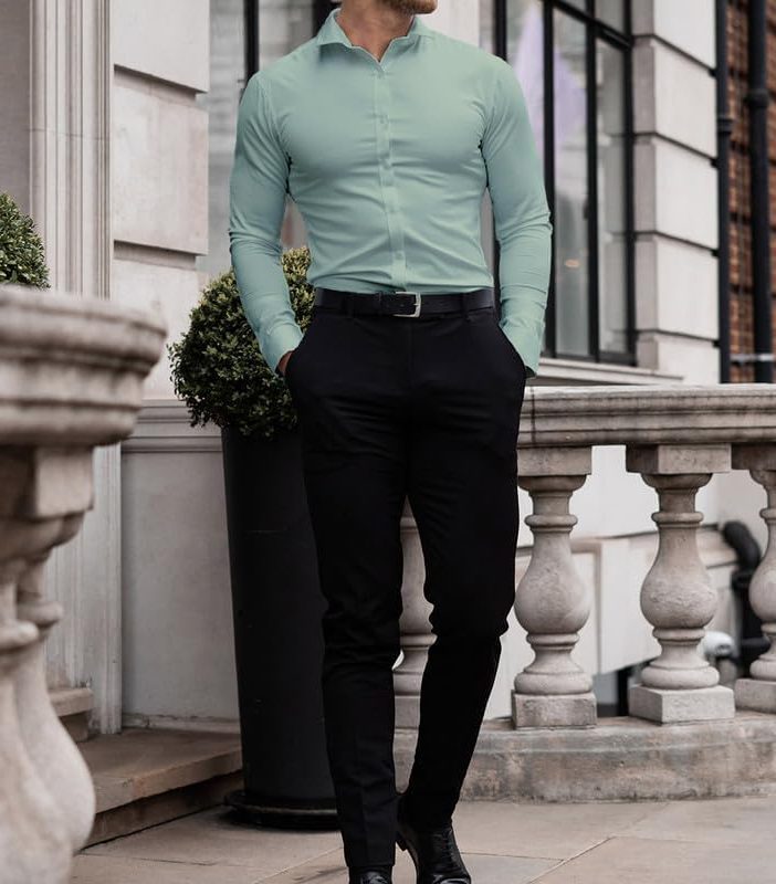 Slim Fit Button-Down Shirt for Men