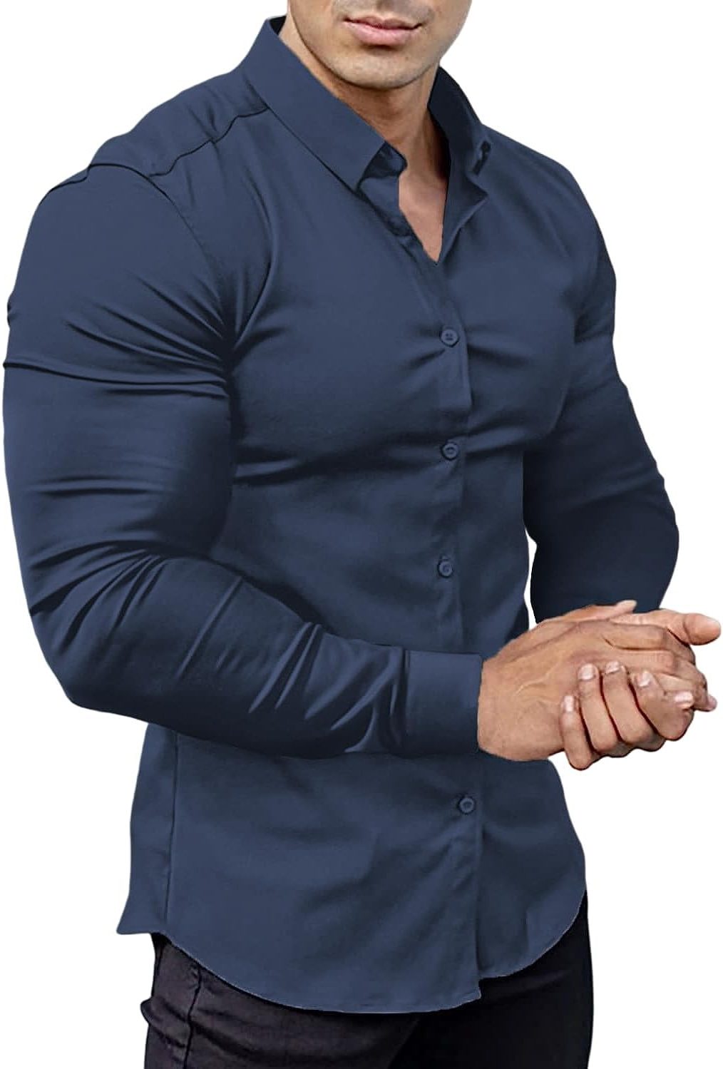 Slim Fit Button-Down Shirt for Men