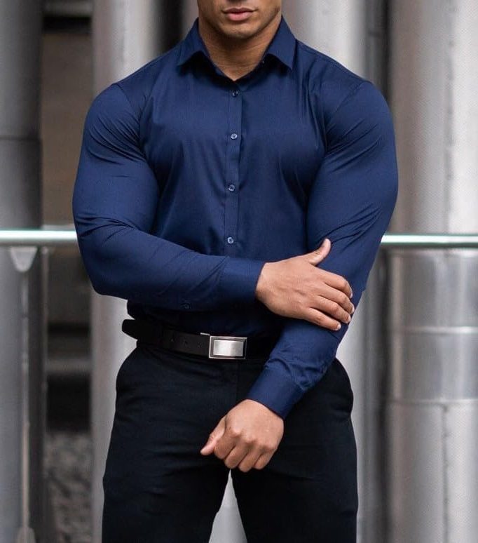 Slim Fit Button-Down Shirt for Men