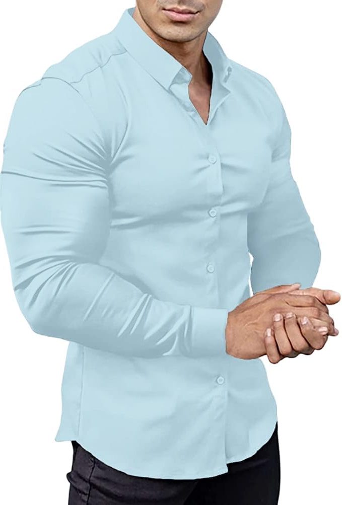 Slim Fit Button-Down Shirt for Men