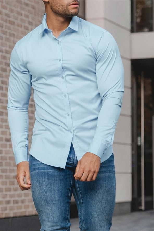 Slim Fit Button-Down Shirt for Men