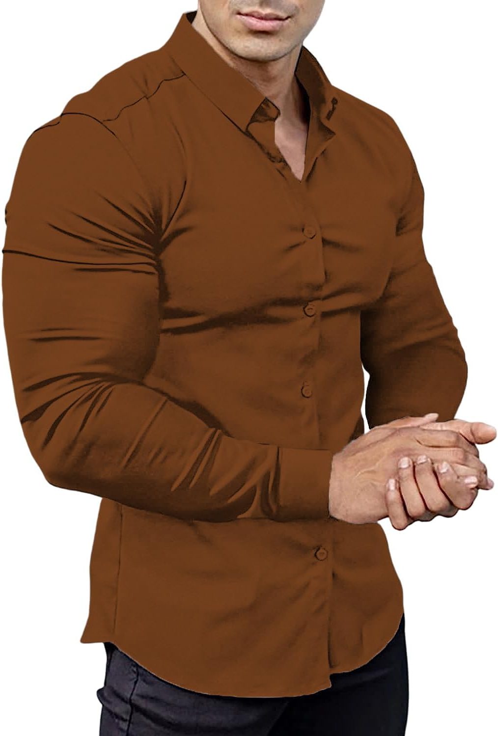 Slim Fit Button-Down Shirt for Men