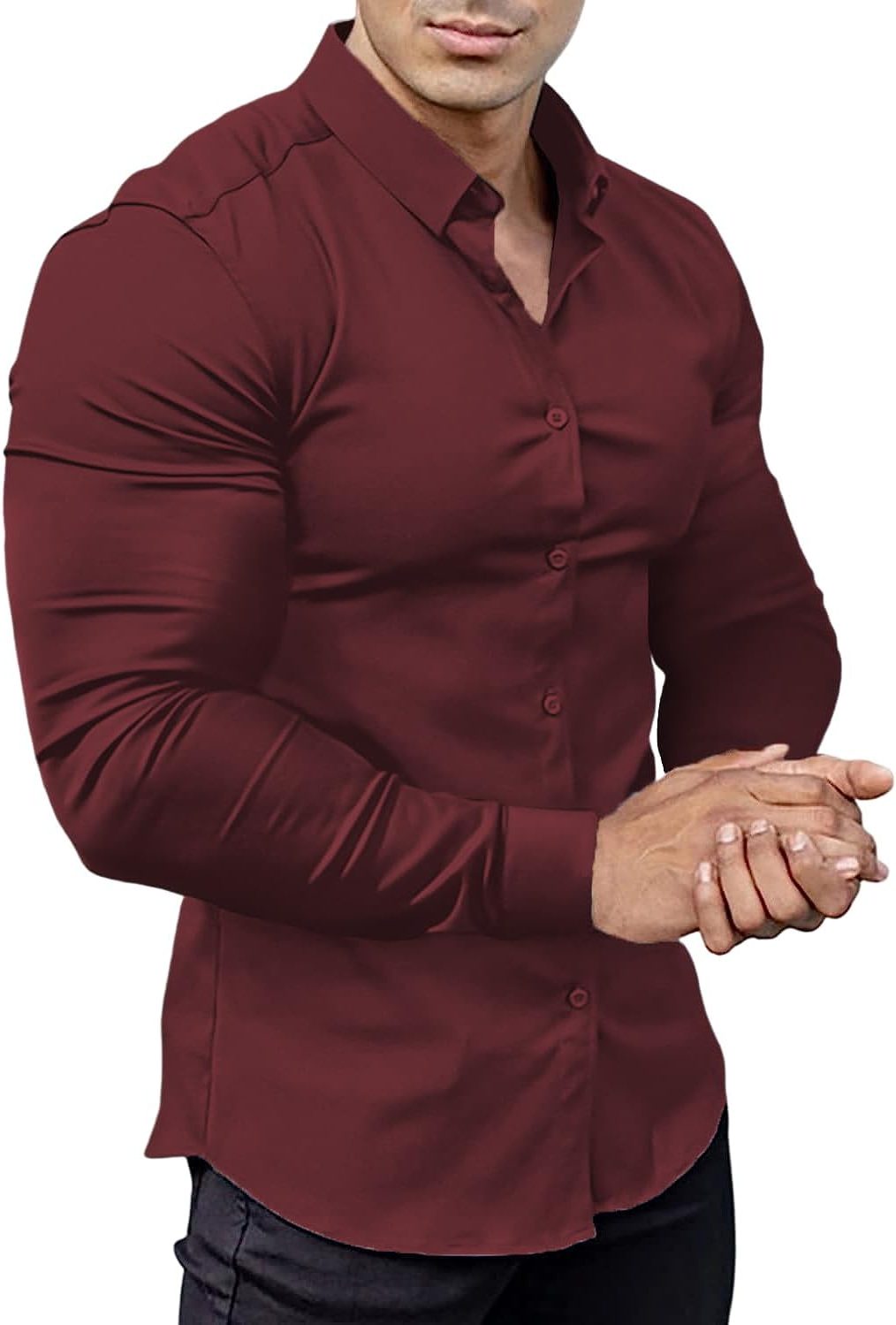 Slim Fit Button-Down Shirt for Men