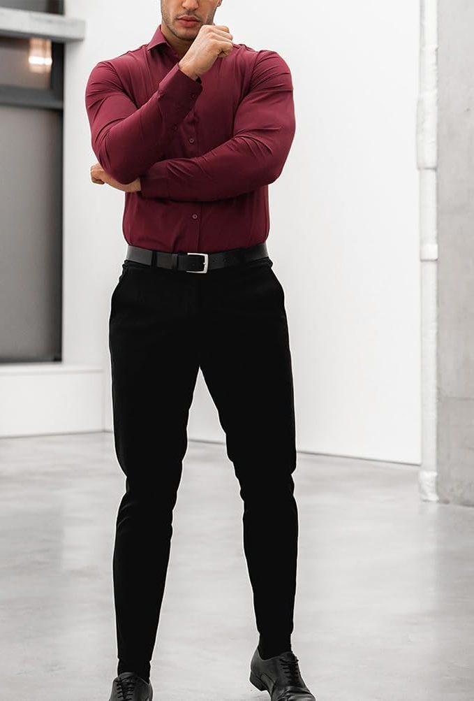 Slim Fit Button-Down Shirt for Men