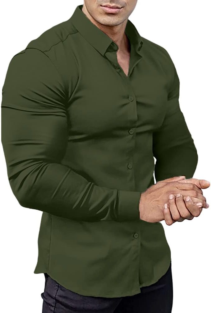 Slim Fit Button-Down Shirt for Men