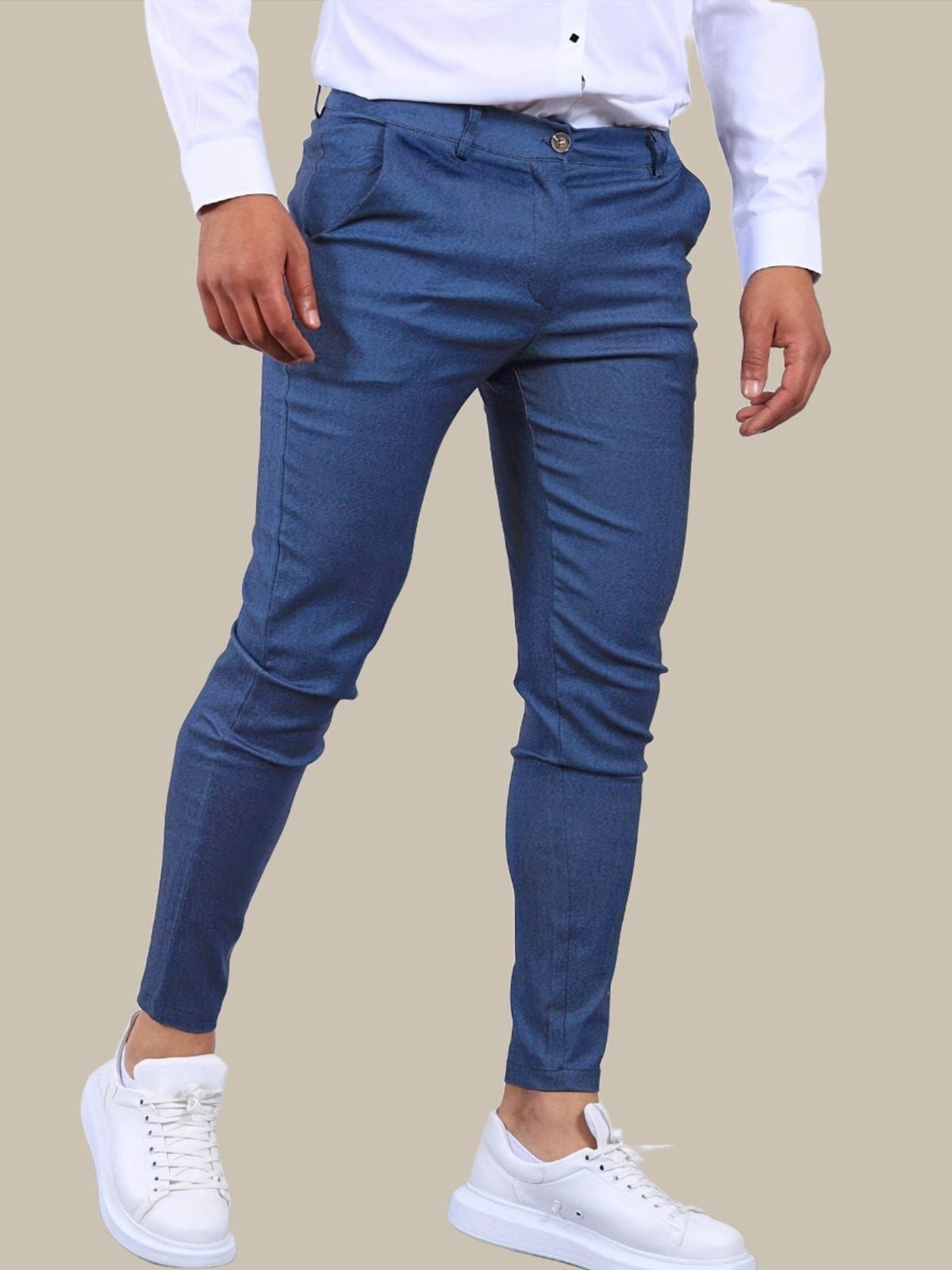 Slim Fit Chino Trousers for Men