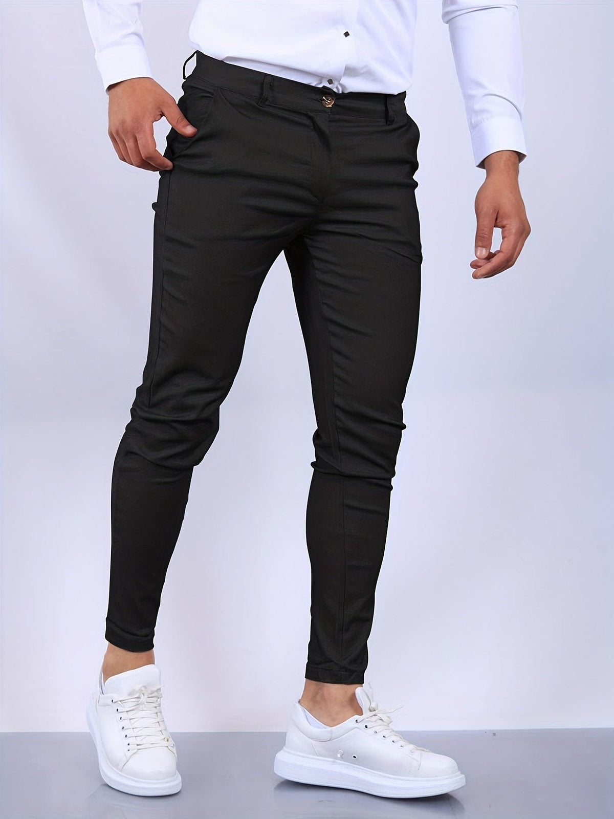 Slim Fit Chino Trousers for Men